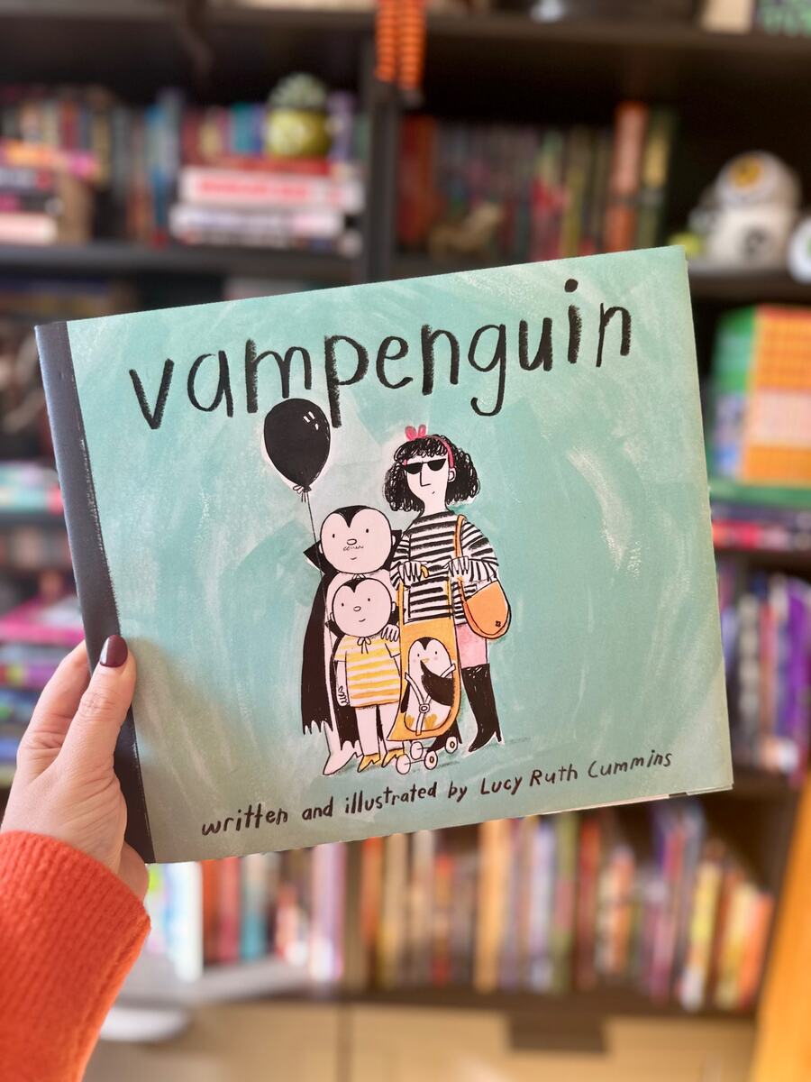 October Jones holding Vampenguin
