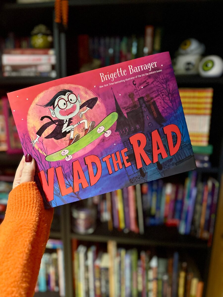 October Jones holding Vlad the Rad